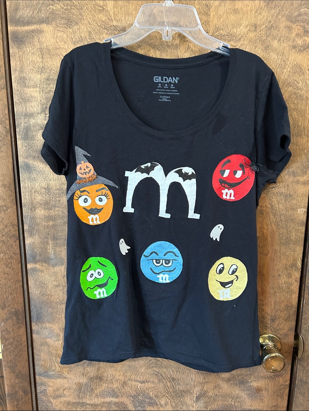 Gildan Black Short Sleeve M&M Halloween Graphic Tee